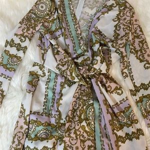 Asymmetrical chain dress